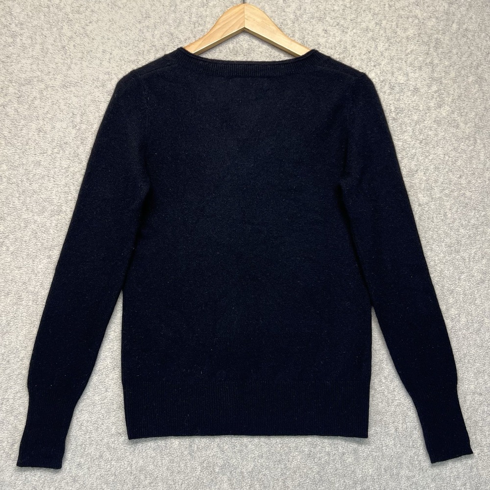 Magaschoni 100% Cashmere Black V-Neck Sweater Women's Size XS - Picture 6 of 8